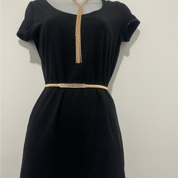 H&M Dresses & Skirts - Elegant Black Dress with Gold Accents